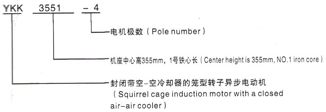 YKK系列(H355-1000)高压YRKK5002-10三相异步电机西安泰富西玛电机型号说明